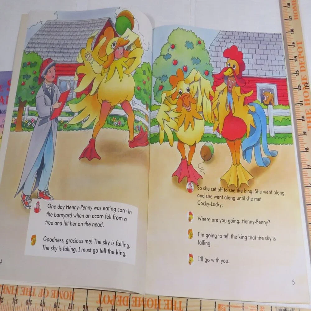 The Sky is Falling BIG BOOK (almost 2 feet tall)  By Joseph Jacobs Classroom